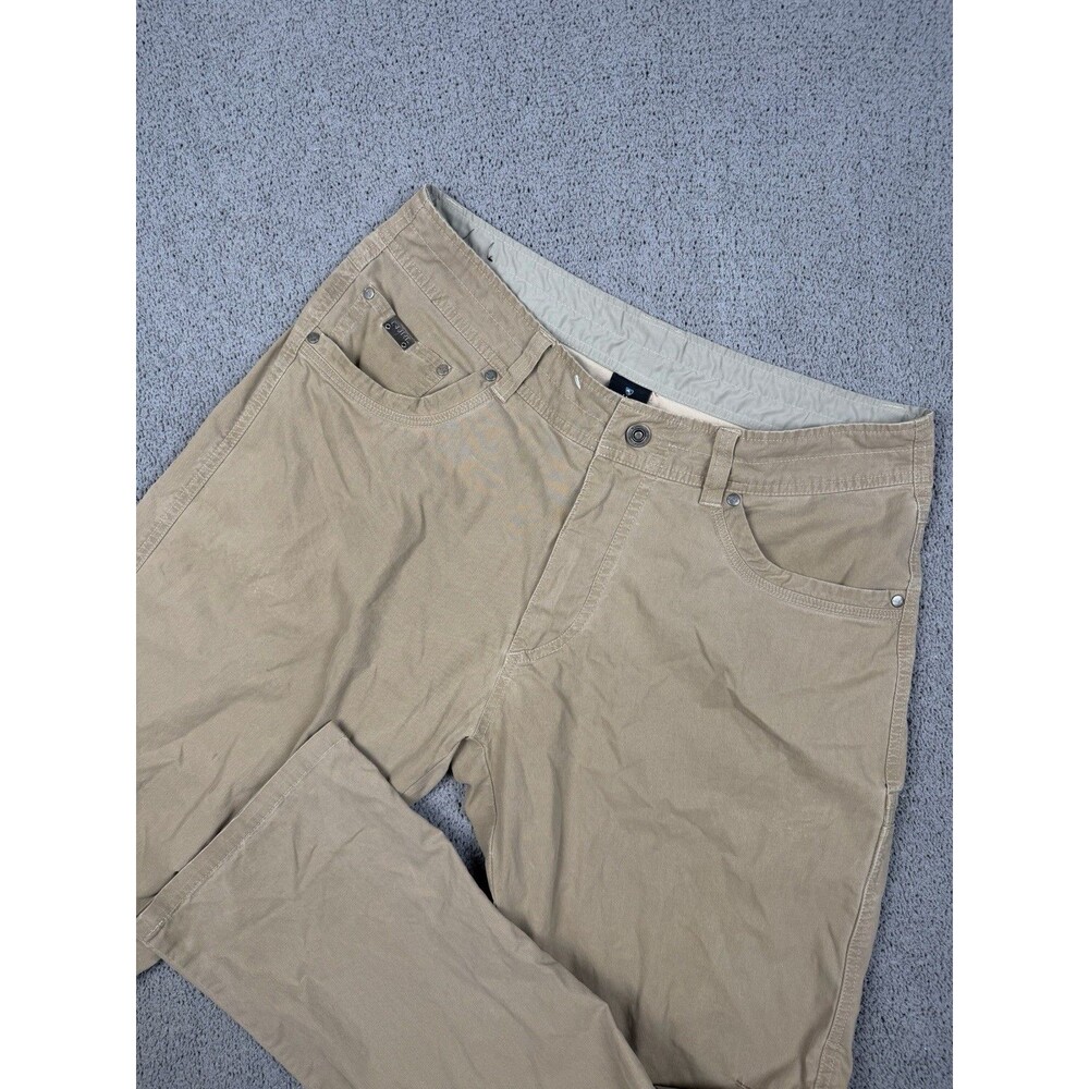 Kuhl Revolvr Pants Mens 34x32 (FITS 34x31) Khaki Workwear Outdoors Hiking
